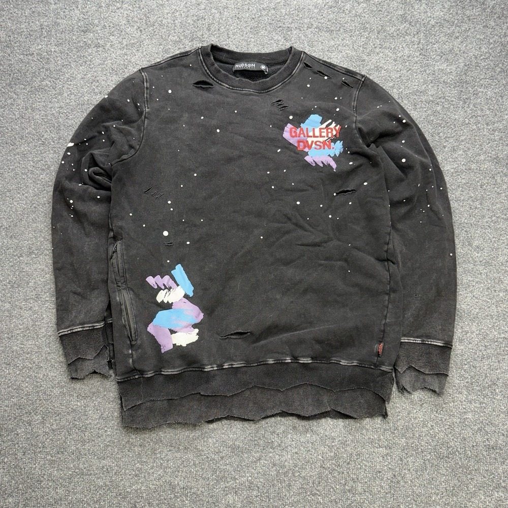 Hudson Outerwear Men's Gallery Division Crewneck Size‎ M Y2K Streetwear